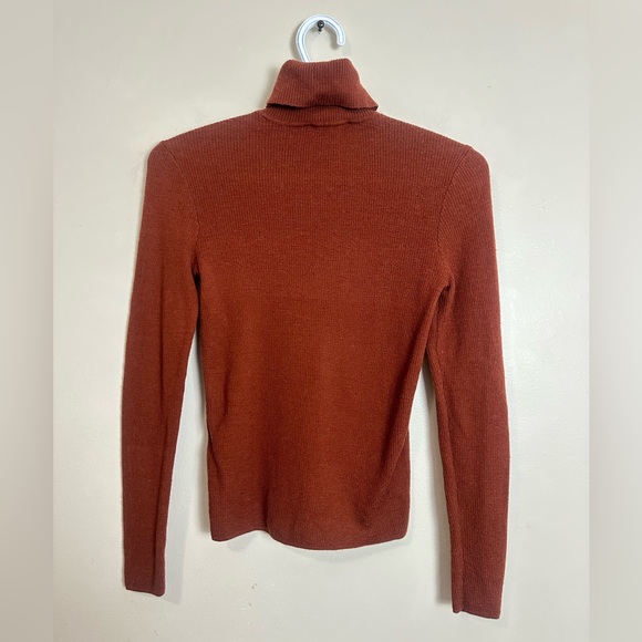 Vero Moda Size M Burnt Orange Turtleneck Sweater - Picture 6 of 6